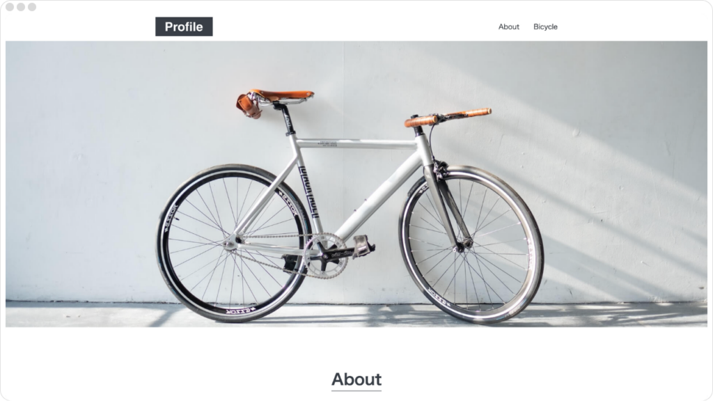 プロフィールサイトのサムネイル